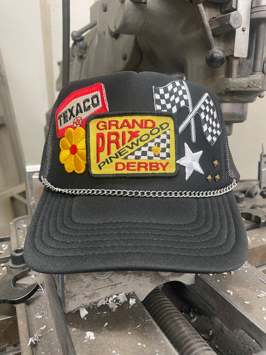 Grand Prix Vintage patch trucker hat