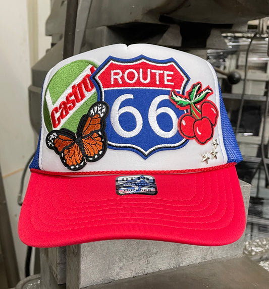 Route 66 patch trucker